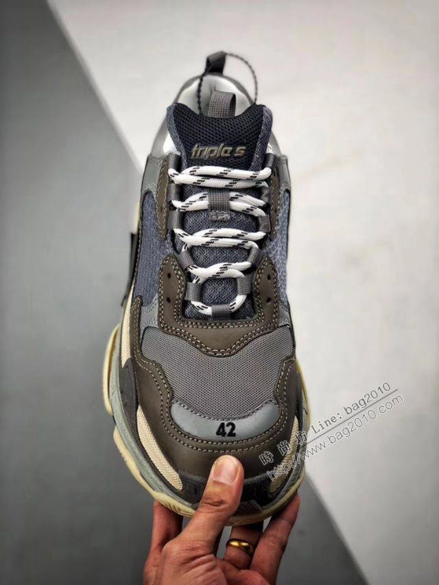 Balenciaga經典款男女鞋 巴黎世家頂級版本Triple-S 17老爹鞋 Balenciaga情侶款老爹鞋  hdbl1224